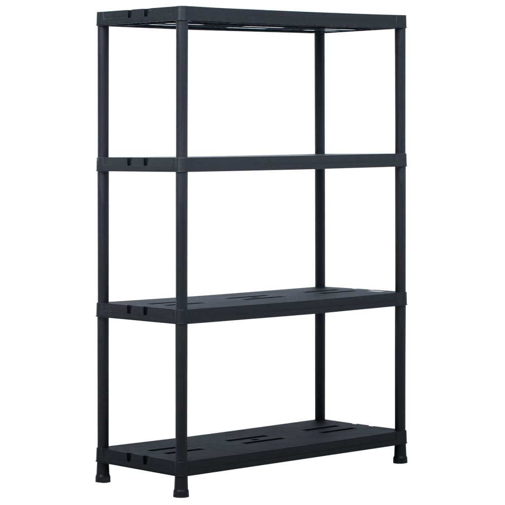 Vidaxl Storage Rack 220 kg 90x40x138 cm di plastica nero