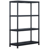 Vidaxl Storage Rack 220 kg 90x40x138 cm di plastica nero