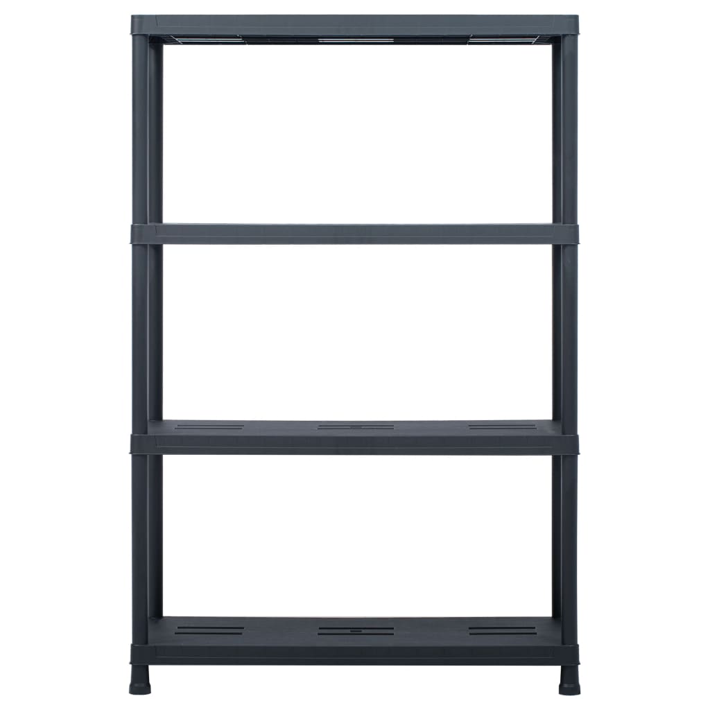 Vidaxl Storage Rack 220 kg 90x40x138 cm di plastica nero