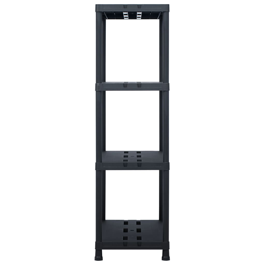 Vidaxl Storage Rack 220 kg 90x40x138 cm di plastica nero