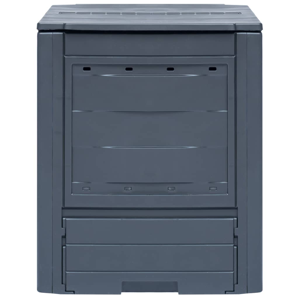 Vidaxl kompostni bin 260 l 60x60x73cm siva