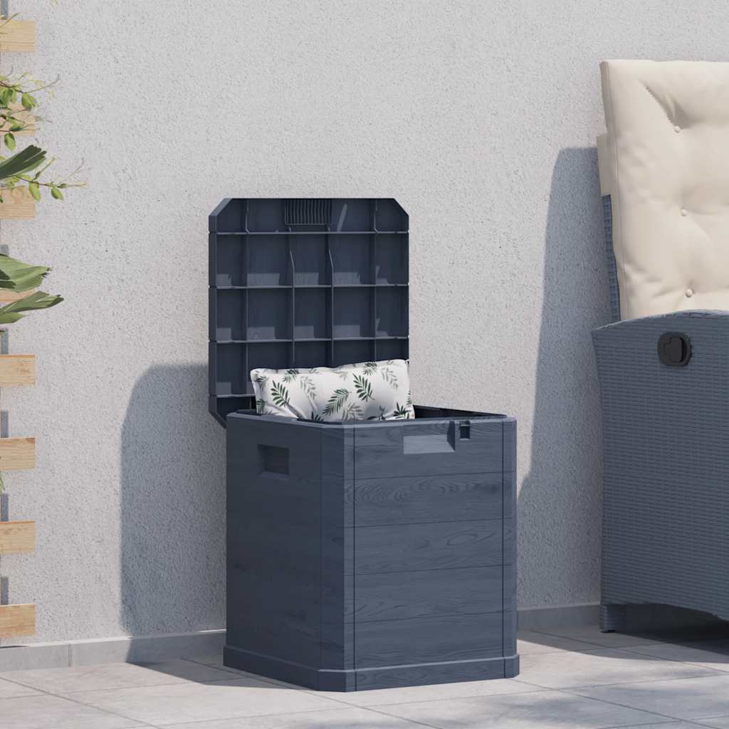 Vidaxl opbergbox 90 l antraciet