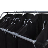 Vidaxl WASS SOURTERS mit Taschen 2 St schwarz und grau
