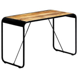 Vidaxl eettafel 118x60x76 cm massief ruw mangohout