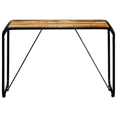 Vidaxl eettafel 118x60x76 cm massief ruw mangohout