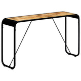 Vidaxl wandtafel 140x35x76 cm massief ruw mangohout