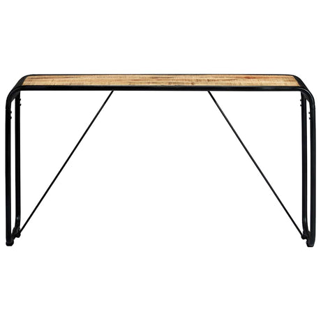 Vidaxl wandtafel 140x35x76 cm massief ruw mangohout