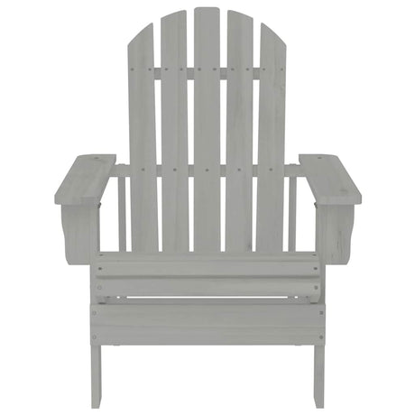 Vidaxl tuinstoel hout grijs
