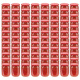 Vidaxl -Marmeladengläser mit roten Deckeln 96 ST 230 ml Glas