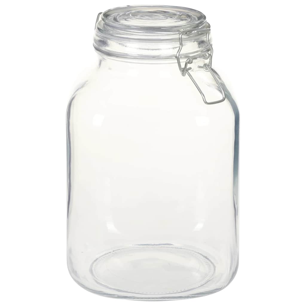 Vidaxl potten met sluiting 12 st 3 l glas