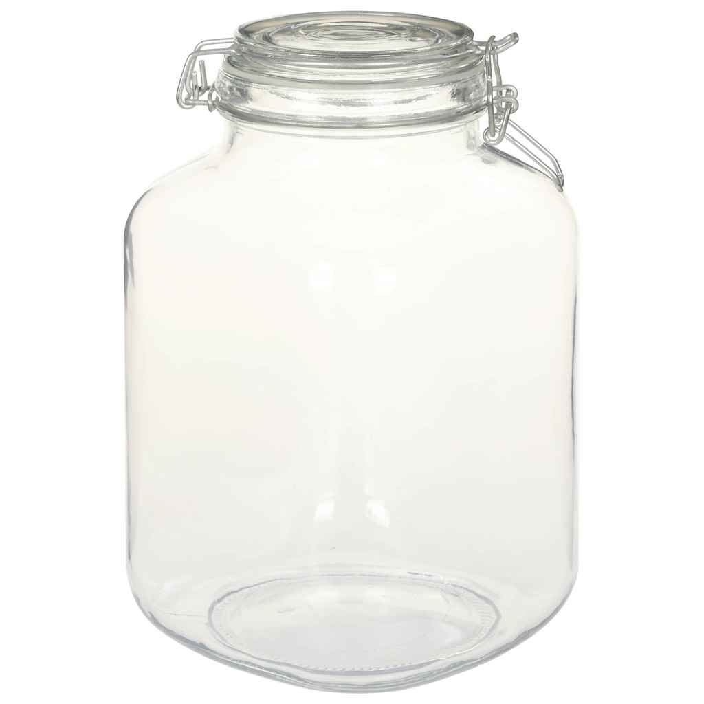 Vidaxl potten met sluiting 12 st 3 l glas