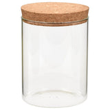 Vidaxl -Aufbewahrungstöpfe mit Korkdeckel 6 ST 650 ml Glas