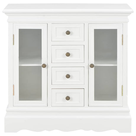 Vidaxl dressoir 70x28x70 cm massief grenenhout wit