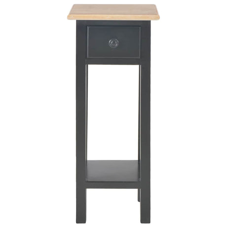 Vidaxl bijzettafel 27x27x65,5 cm hout zwart