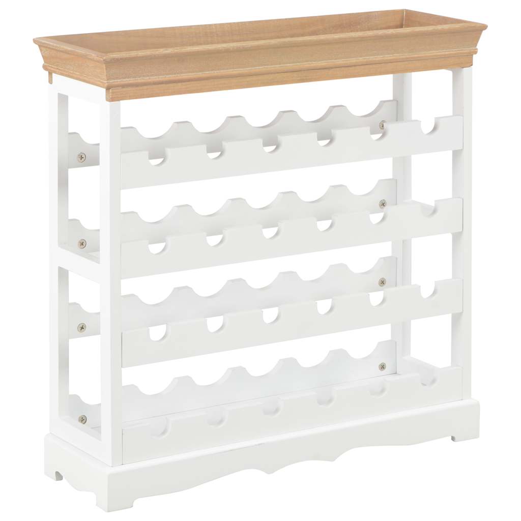 Vidaxl wijnkast 70x22,5x70,5 cm mdf wit