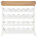 Vidaxl wijnkast 70x22,5x70,5 cm mdf wit