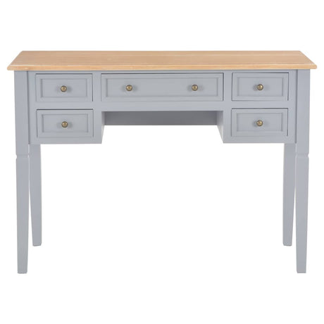 Vidaxl schrijftafel 109,5x45x77,5 cm hout grijs