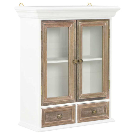 Vidaxl wandkast 49x22x59 cm bewerkt hout wit