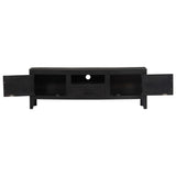 Vidaxl tv-meubel 118x30x40 cm massief mangohout zwart