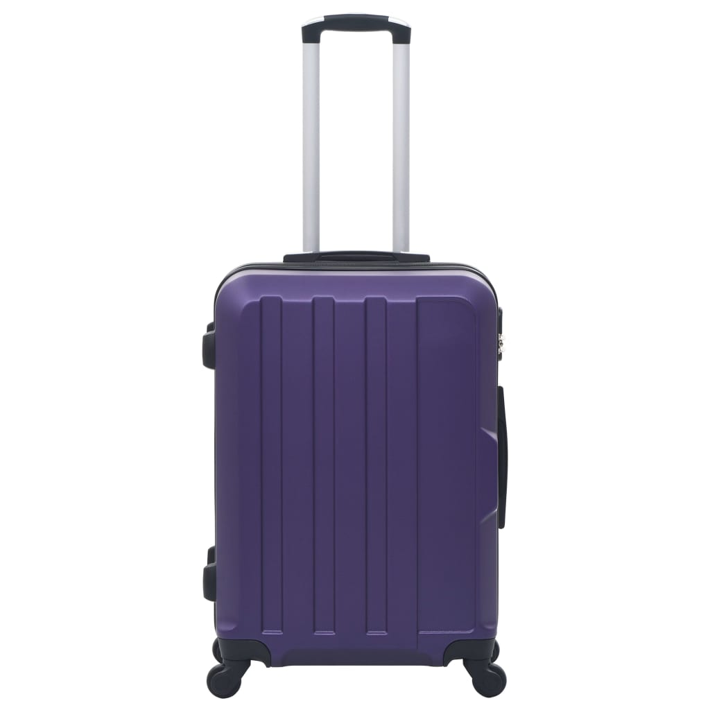 Vidaxl 3-part hard luggage set Purple