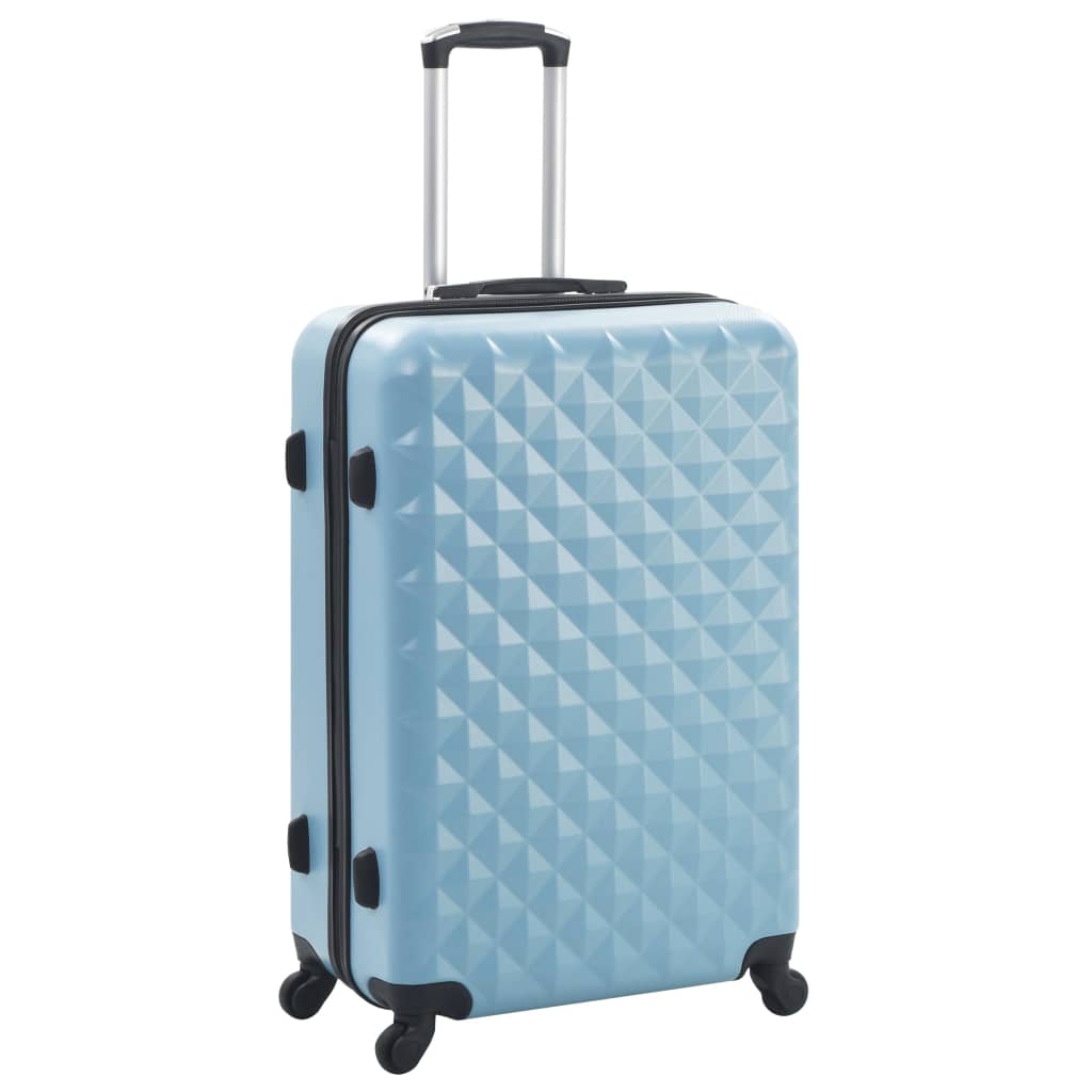 Vidaxl 3-teiliges hartes Gepäckset Abs Blau