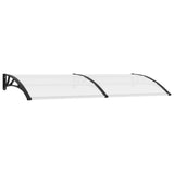 Vidaxl Port Canopy 240x75 cm PC nero e trasparente