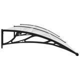 Vidaxl Port Canopy 240x75 cm PC nero e trasparente