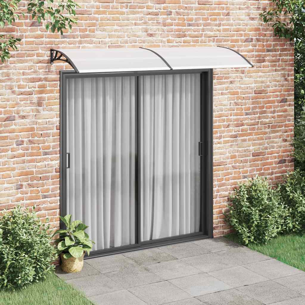 Vidaxl Port Canopy 240x75 cm PC nero e trasparente