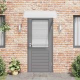 VIDAXL -Tür -Baldachin 120x75 cm PC grau und transparent