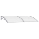 Vidaxl Port Canopy 200x75 cm PC grigio e trasparente