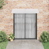 VIDAXL -Tür -Baldachin 200x75 cm PC grau und transparent