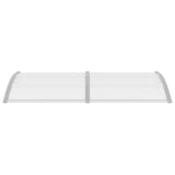 Vidaxl Port Canopy 200x75 cm PC grigio e trasparente