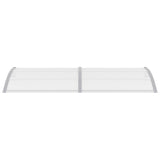 Vidaxl Port Canopy 240x75 cm PC grigio e trasparente