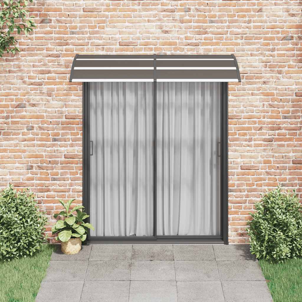 Vidaxl Door Canopy 200x75 cm PC Black