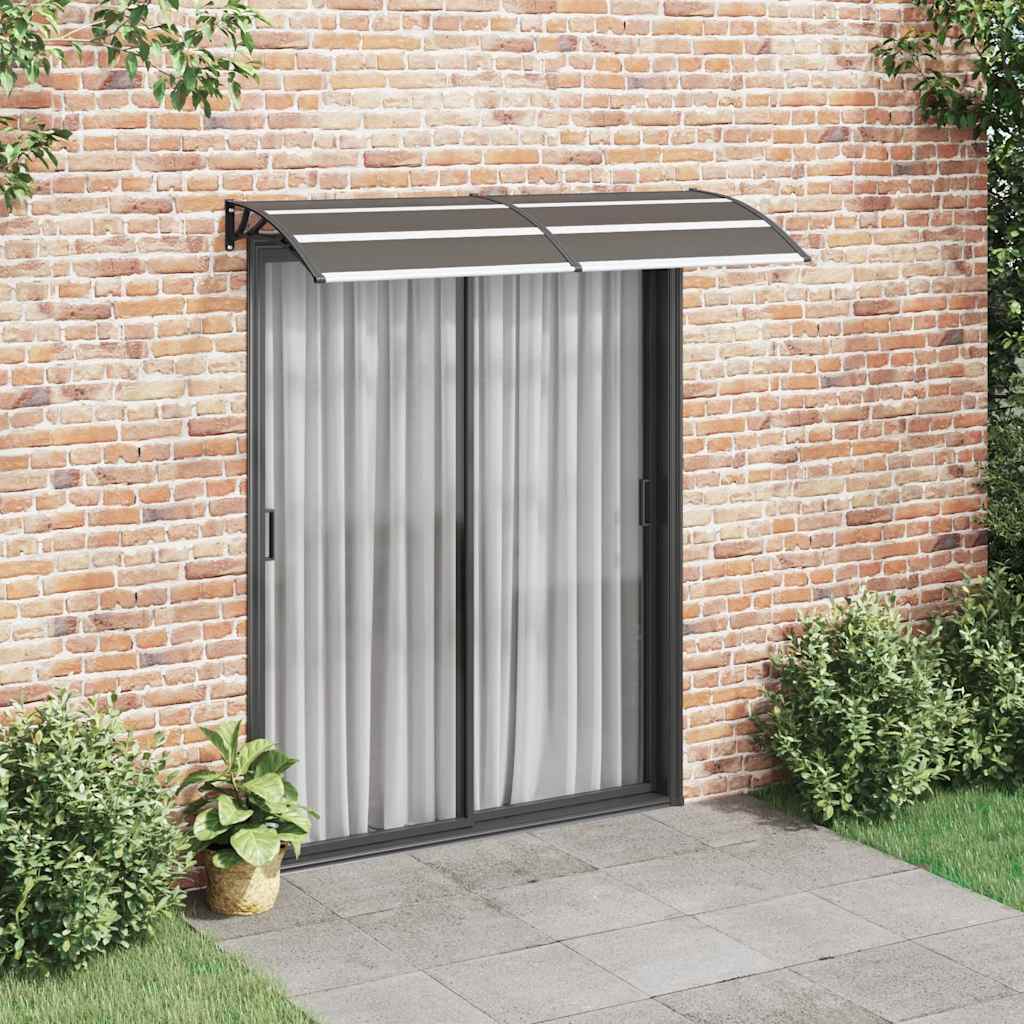 Vidaxl Door Canopy 200x75 cm PC Black