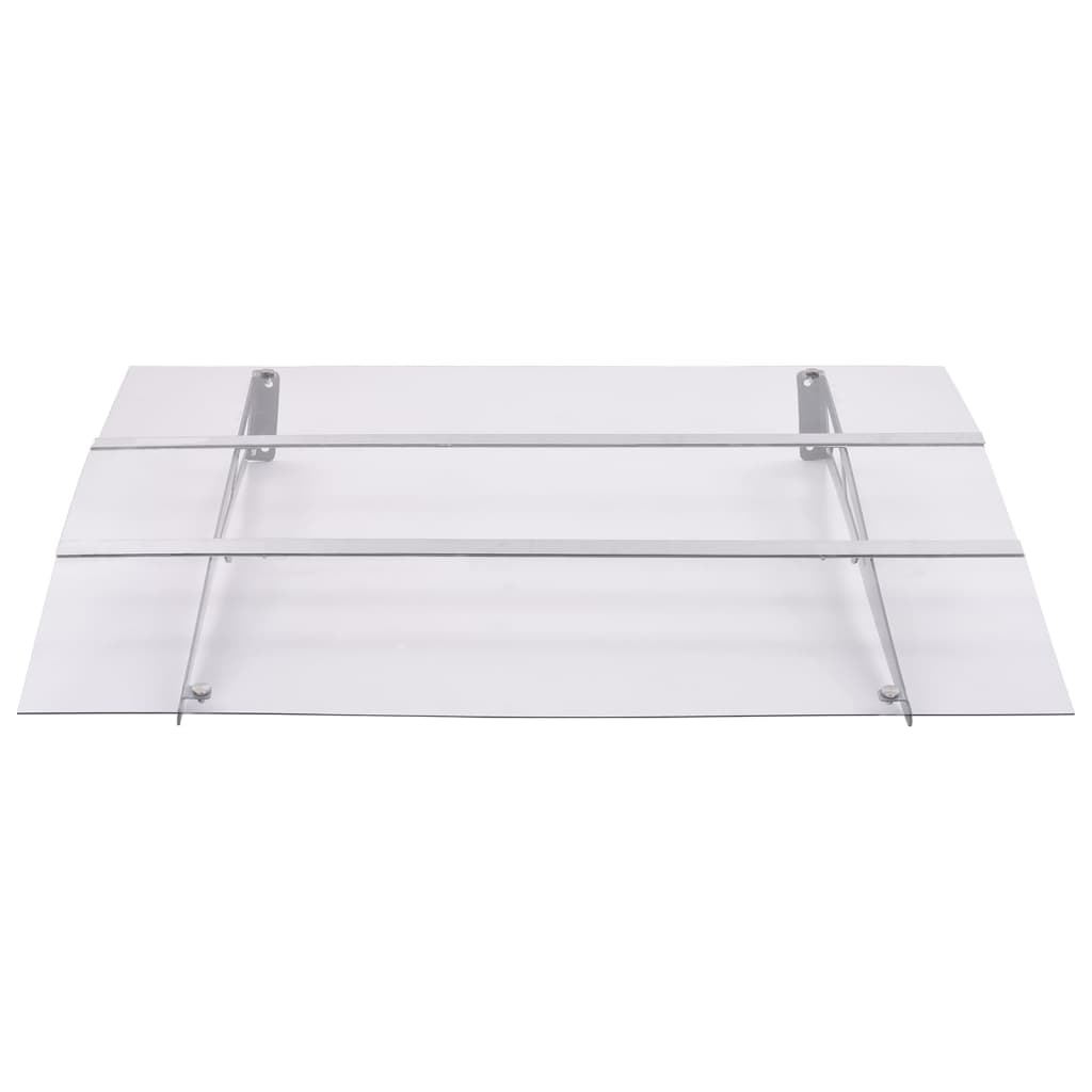 Vidaxl deurluifel 150x90 cm pet zilverkleurig en transparant