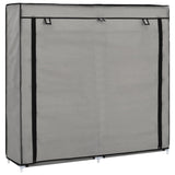 VidaXL shoe cabinet with cover 115x28x110 cm fabric gray