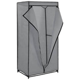 Vidaxl kledingkast 75x50x160 cm grijs