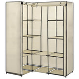 Vidaxl hoekkledingkast 130x87x169 cm crème