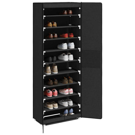 Vidaxx Schuhschrank 60x30x166 cm Stoff schwarz