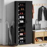 Vidaxx Schuhschrank 60x30x166 cm Stoff schwarz