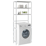VIDAXL-LAGE ROK für Boven Waschmaschine 3-layer 69x28x169 cm Silber