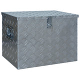 Box in alluminio Vidaxl 610x430x455 mm color argento