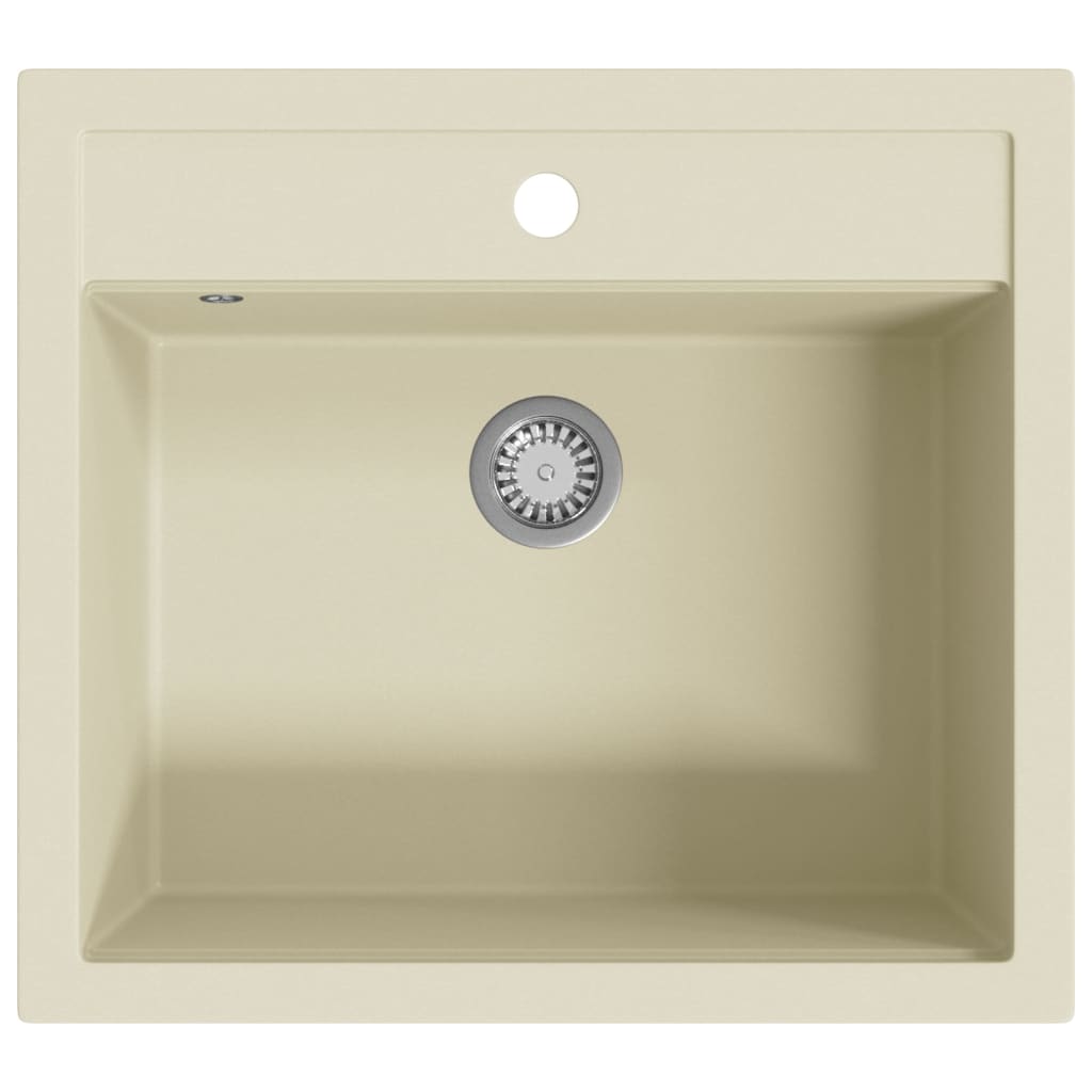 Vidaxl Sink Single Bowl of Granite Beige