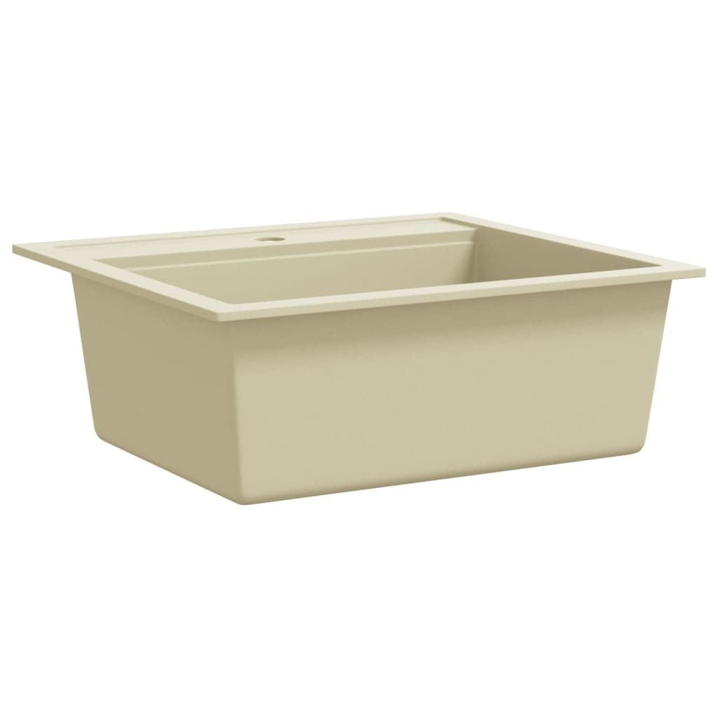 Vidaxl Sink Single Bowl of Granite Beige