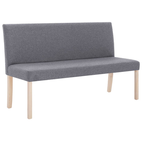 Vidaxl bankje 139,5 cm polyester lichtgrijs