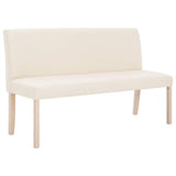 Vidaxl bankje 139,5 cm polyester crème