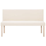 Vidaxl bankje 139,5 cm polyester crème