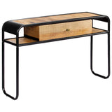 Vidaxl wandtafel 118x30x75 cm massief mangohout