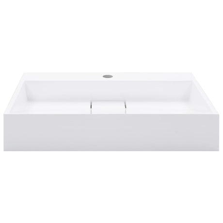 Vidaxl Washbeasin 60x38x11 CM Mineralguss Marmorguss Weiß